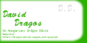 david dragos business card
